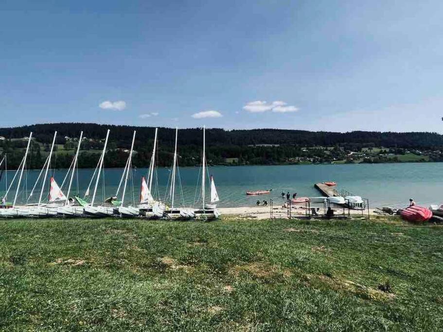 La Parenthese Vue Lac Les Grangettes Esterno foto