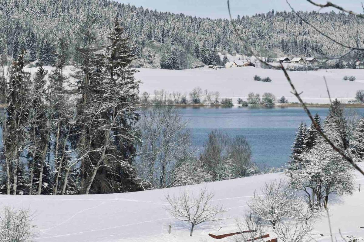 La Parenthese Vue Lac Les Grangettes Esterno foto